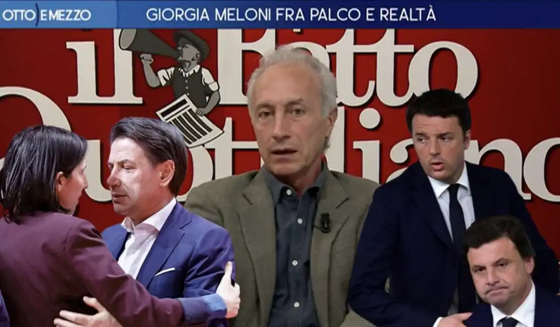 marco travaglio elly schlein giuseppe conte matteo renzi carlo calenda 