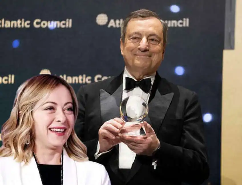 mario draghi giorgia meloni global citizen award 