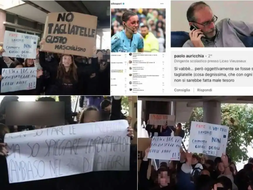 proteste studenti di imperia contro il post sessista del preside. 3