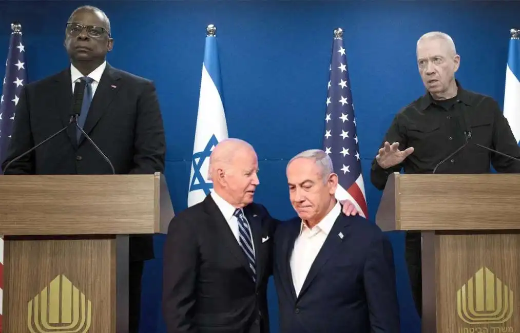 stati uniti israele joe biden benjamin netanyahu lloyd austin yoav gallant 