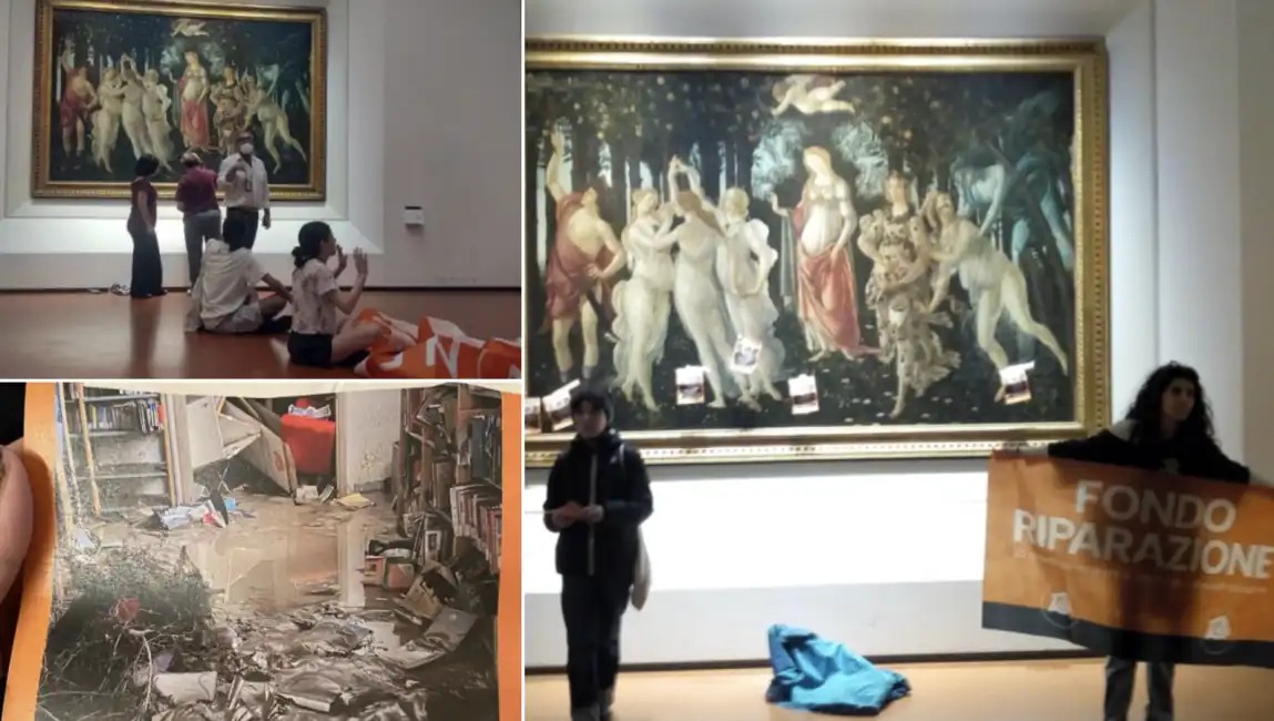 ultima generazione uffizi primavera di botticelli