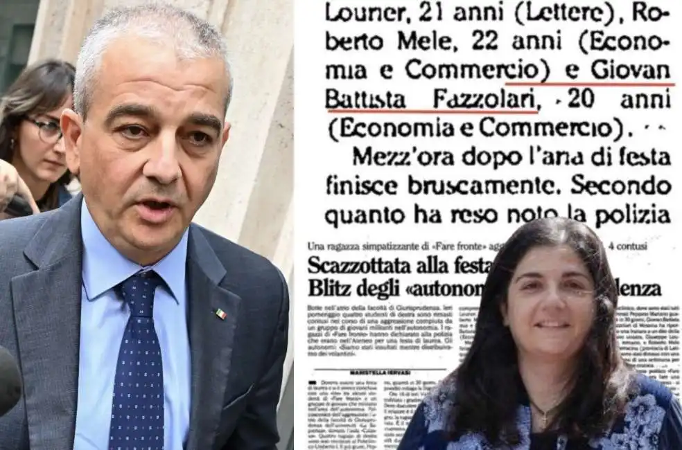 valeria vittimberga giovanbattista fazzolari scazzottata sapienza