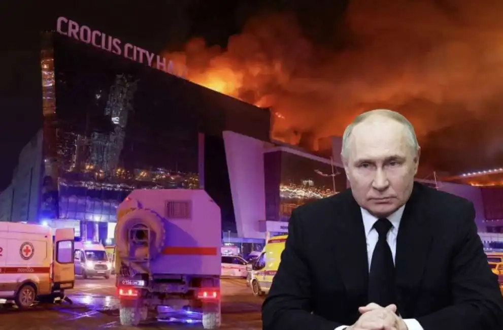 vladimir putin crocus city hall attentato mosca 