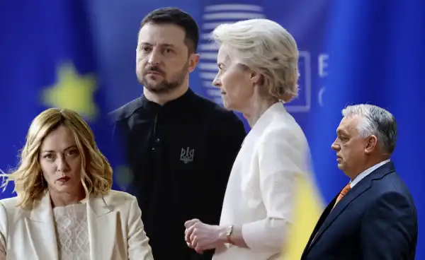 consiglio europeo giorgia meloni viktor orban ucraina zelensky ursula von der leyen 