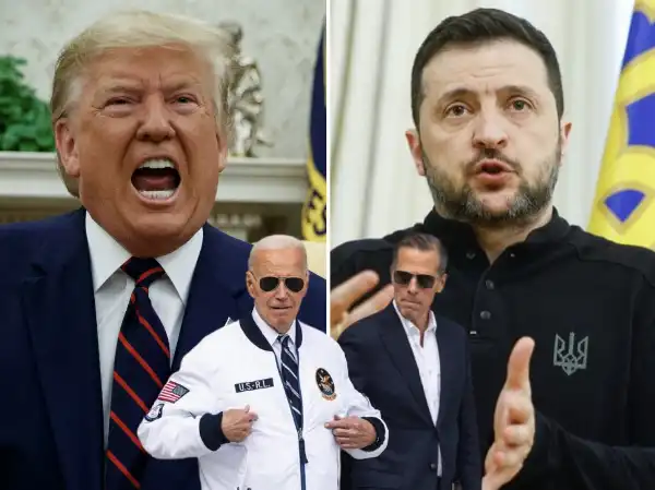 donald trump volodymyr zelensky joe hunter biden 