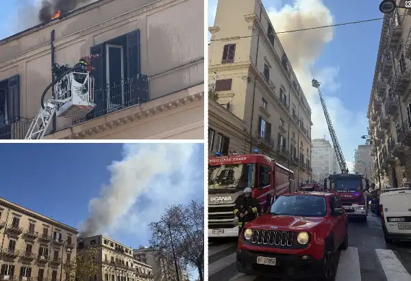 incendio a palermo