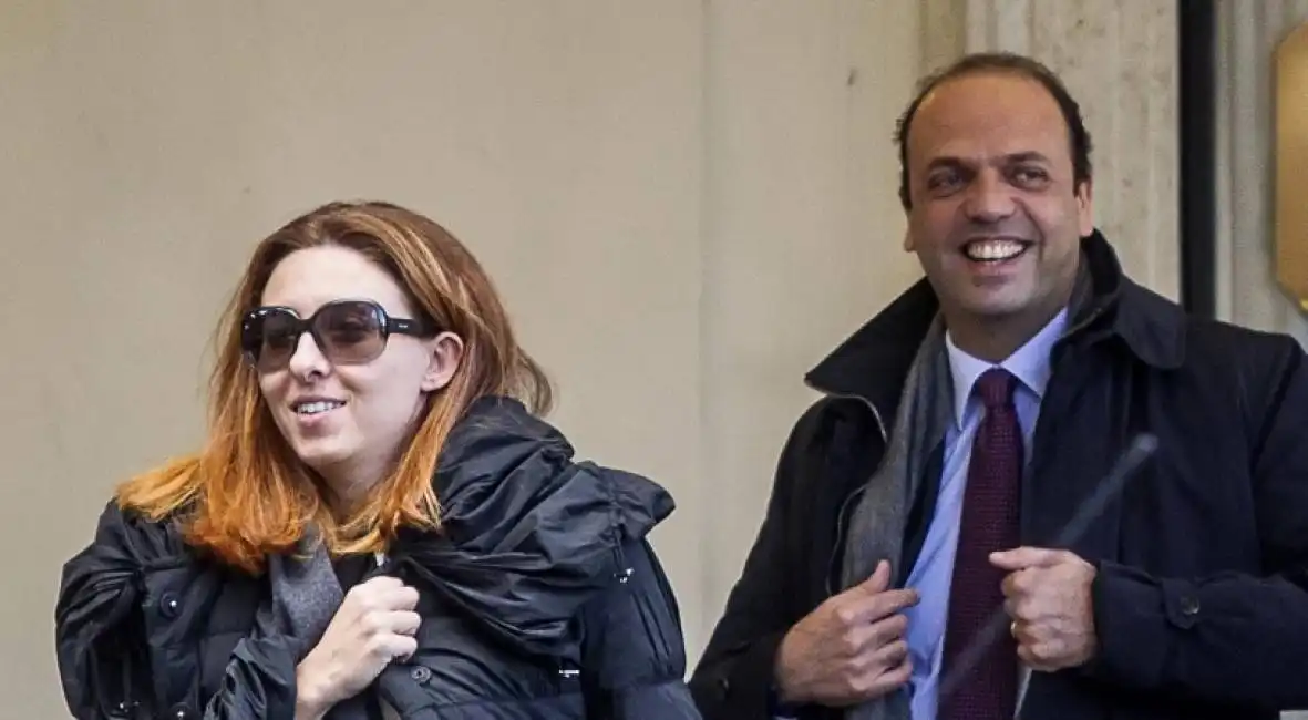 alfano e moglie