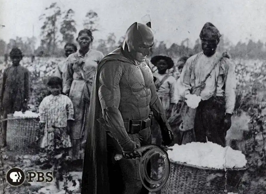 batman ben affleck con gli schiavi