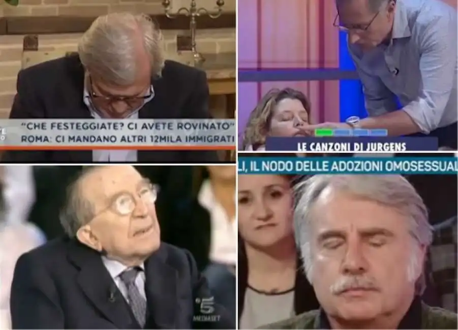 dormire televisione sgarbi crepet bonolis andreotti