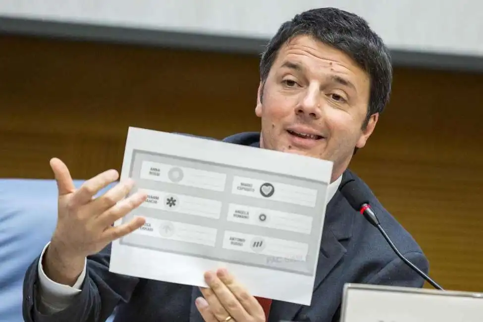 renzi scheda elettorale elezioni 