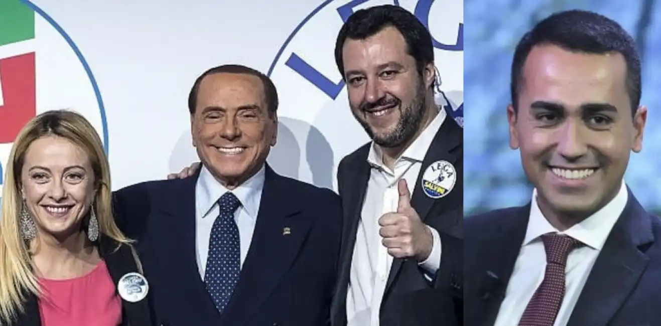 di maio salvini berlusconi