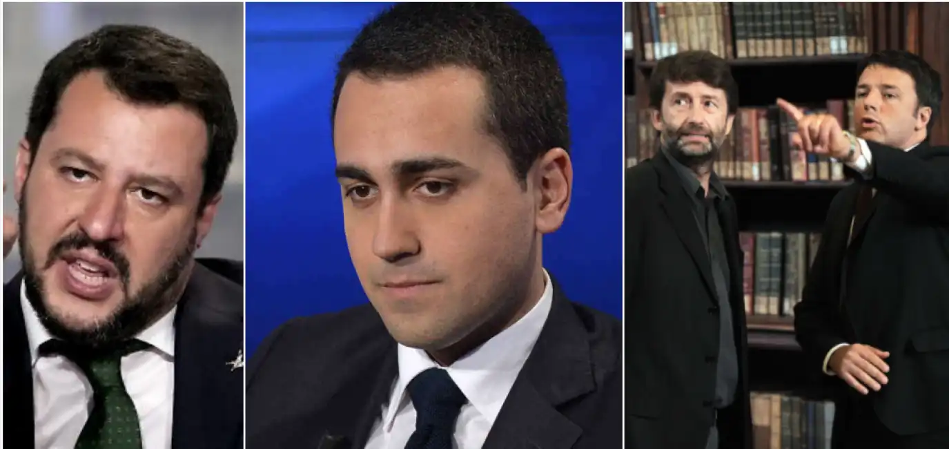 di maio salvini renzi franceschini