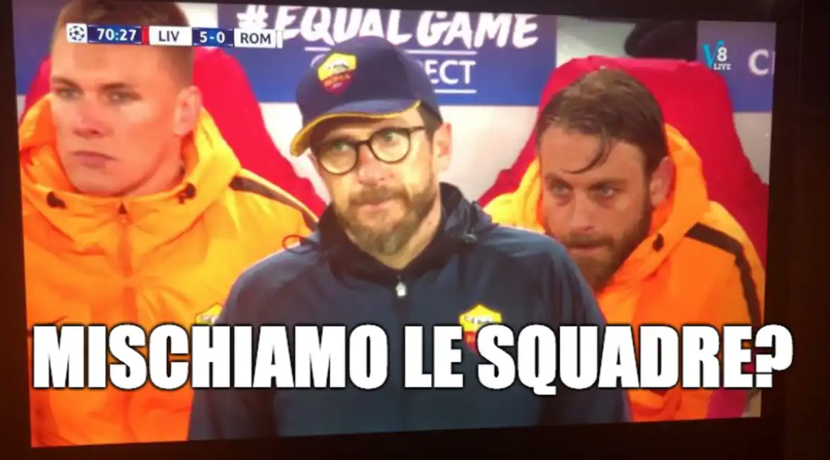 liverpool roma meme