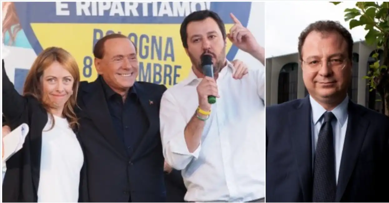 salvini berlusconi meloni mule'