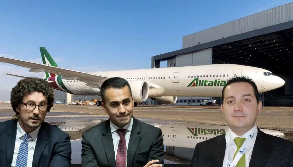 danilo toninelli luigi di maio riccardo toto alitalia