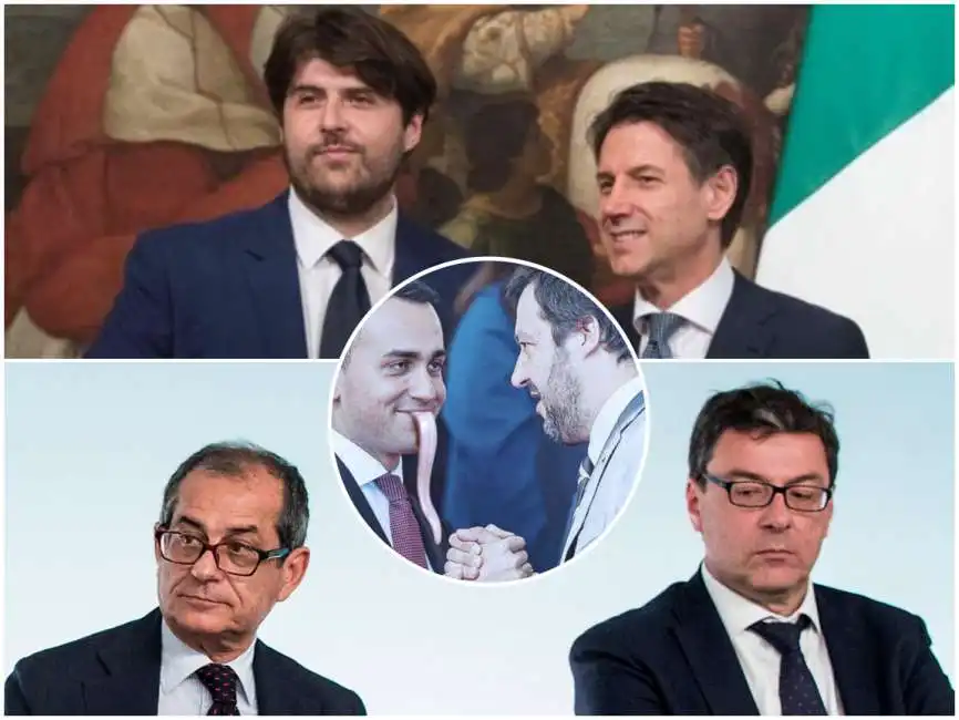 di maio salvini giorgetti tria 