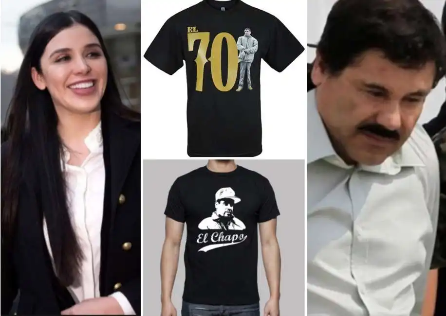 el chapo guzman emma coronel magliette 