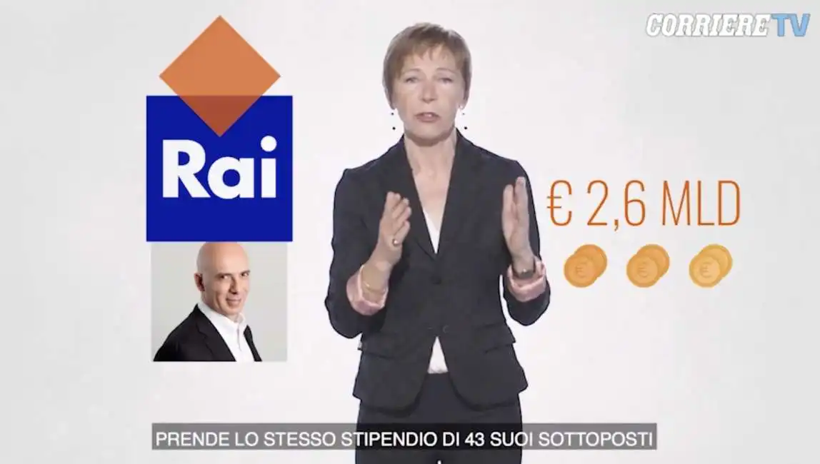 milena gabanelli e gli stipendi dei dirigenti rai