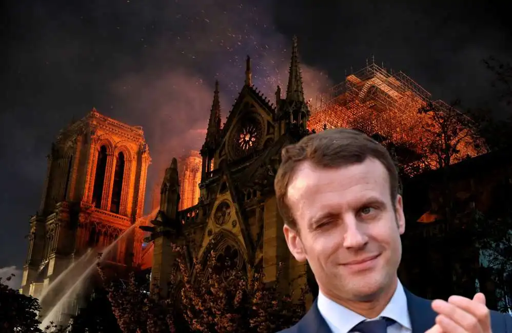 notre dame emmanuel macron