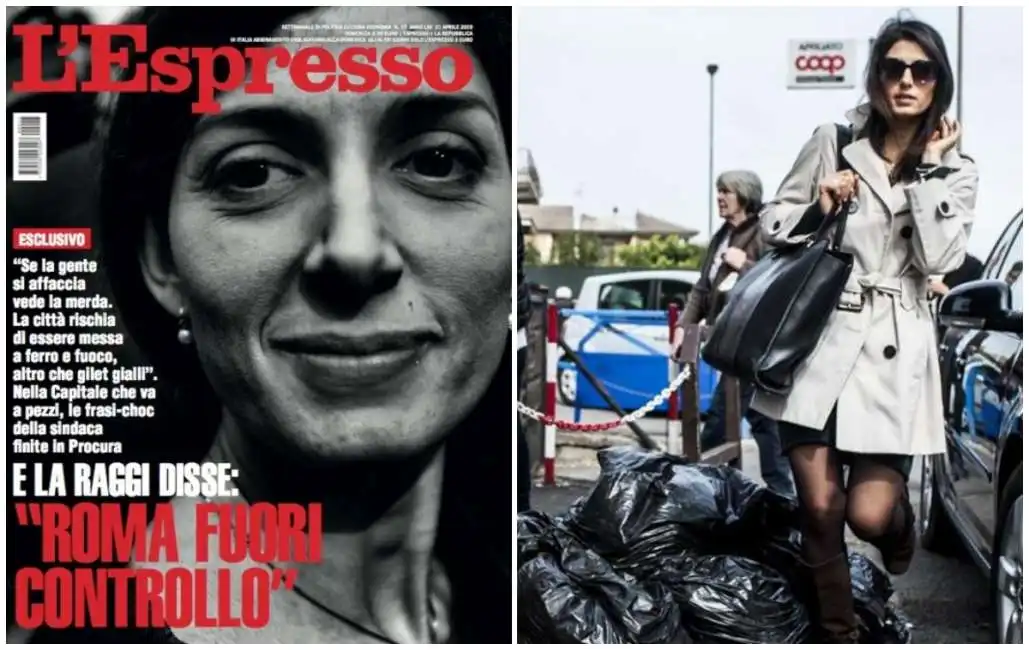 virginia raggi spazzatura monnezza