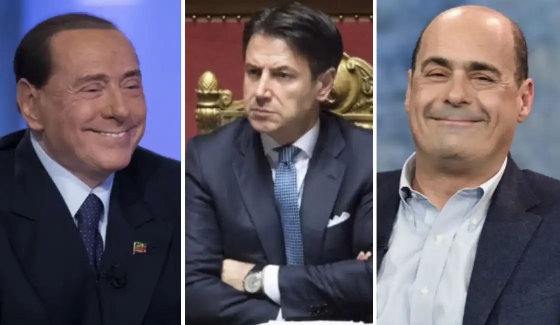 berlusconi conte zingaretti