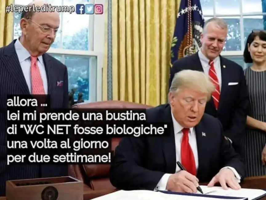 donald trump disinfettante