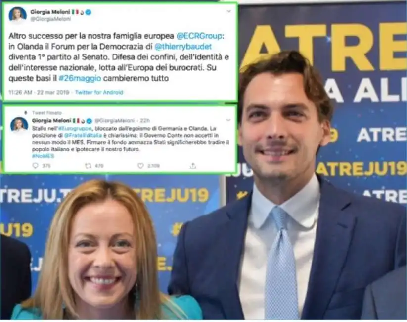 giorgia meloni - thierry baudet