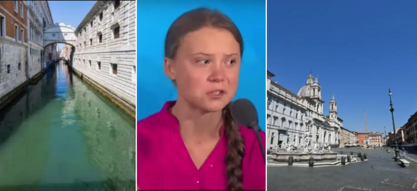 greta thunberg venezia roma