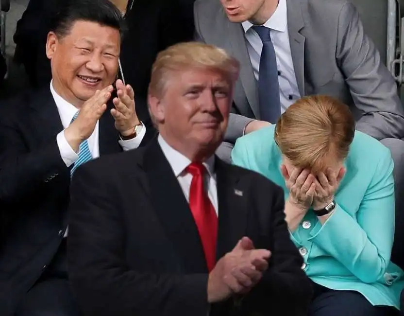 merkel trump xi jinping