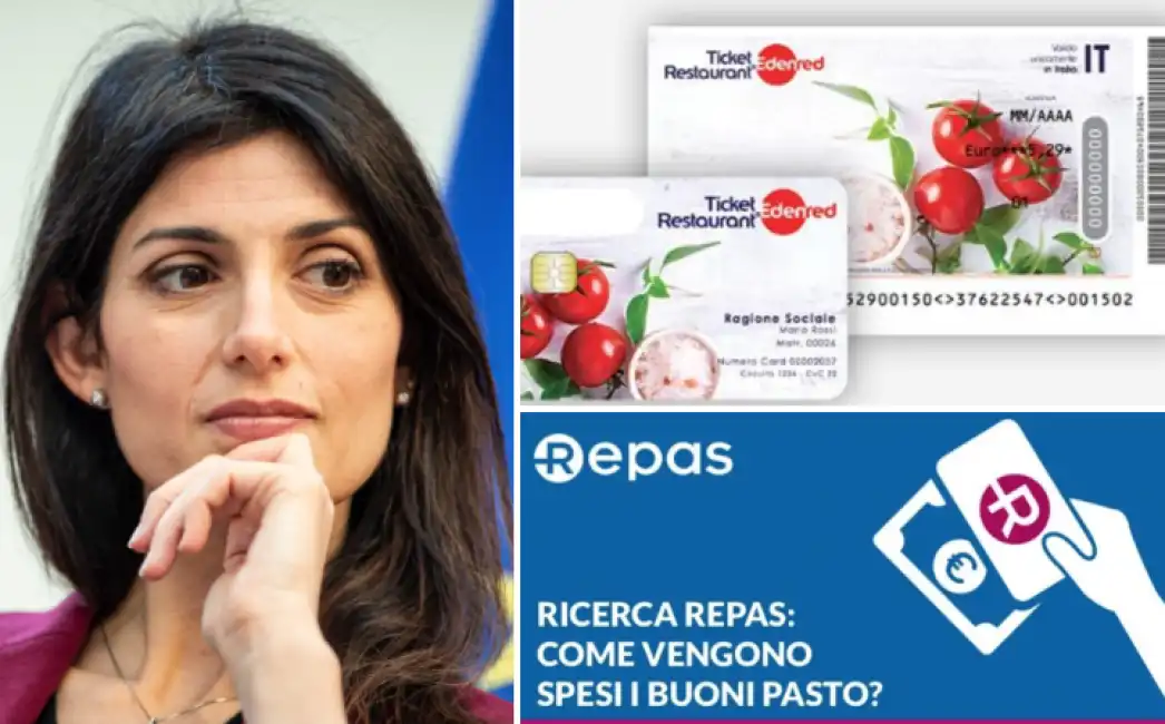 virginia raggi buoni pasto repas ticket restaurant edenred