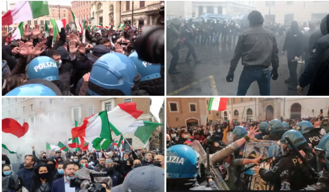 casapound alla manifestazione dei ristoratori io apro