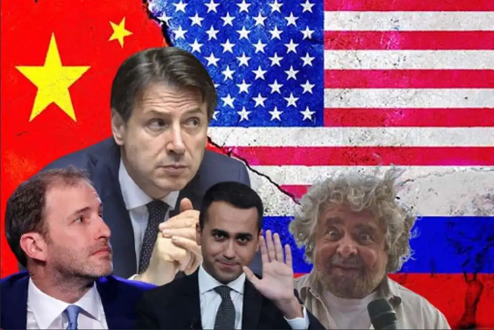 davide casaleggio giuseppe conte beppe grillo luigi di maio