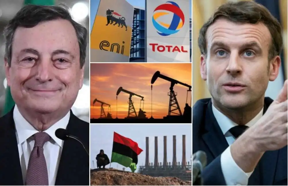 draghi macron libia petrolio