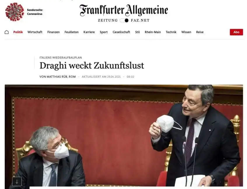 frankfurter allgemeine zeitung mario draghi