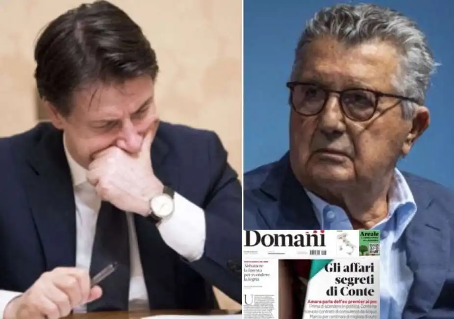 giuseppe conte carlo de benedetti domani