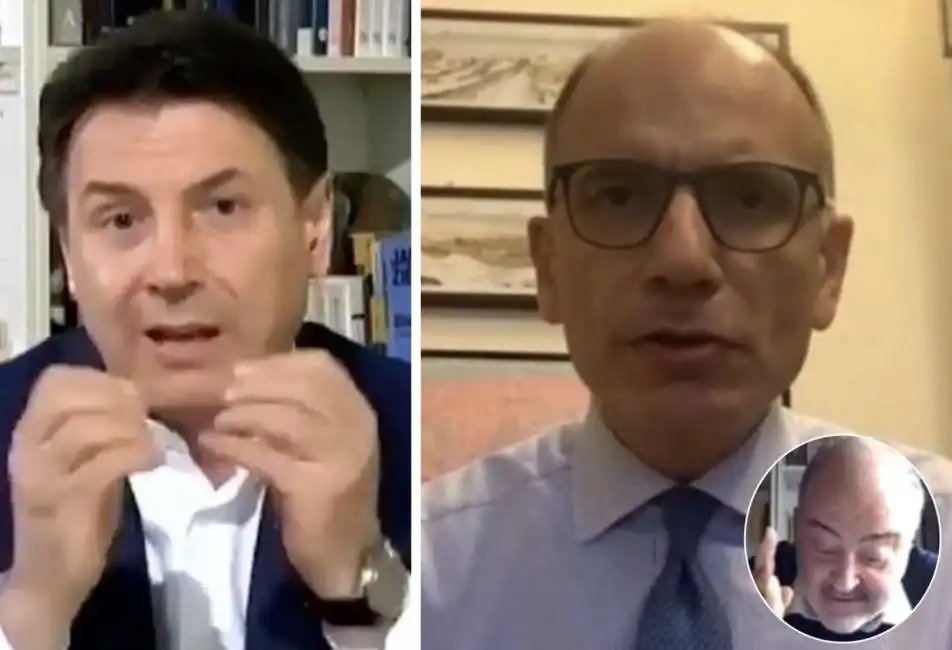 giuseppe conte enrico letta goffredo bettini