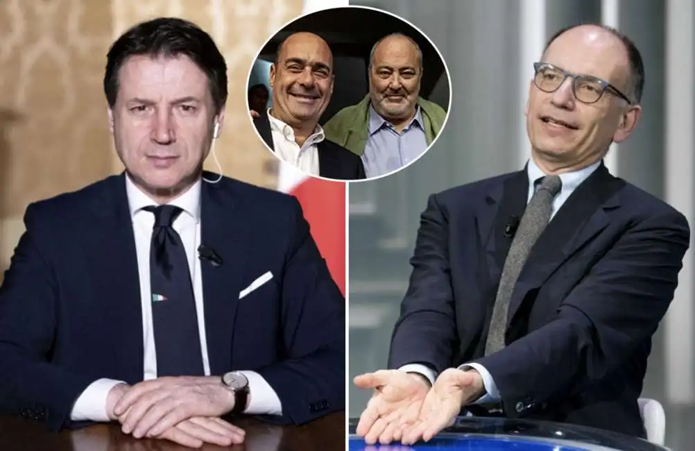 giuseppe conte enrico letta nicola zingaretti goffredo bettini