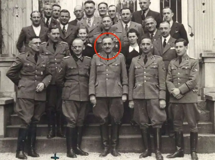 huber con la squadra della gestapo