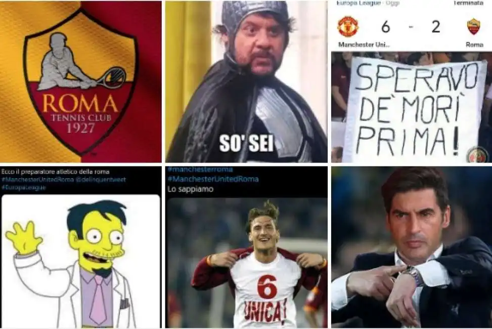 meme manchester united roma 6 2