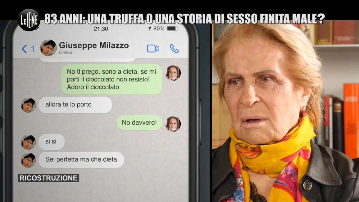 servizio delle iene sulla truffa a gianna orru, mamma di valeria marini 