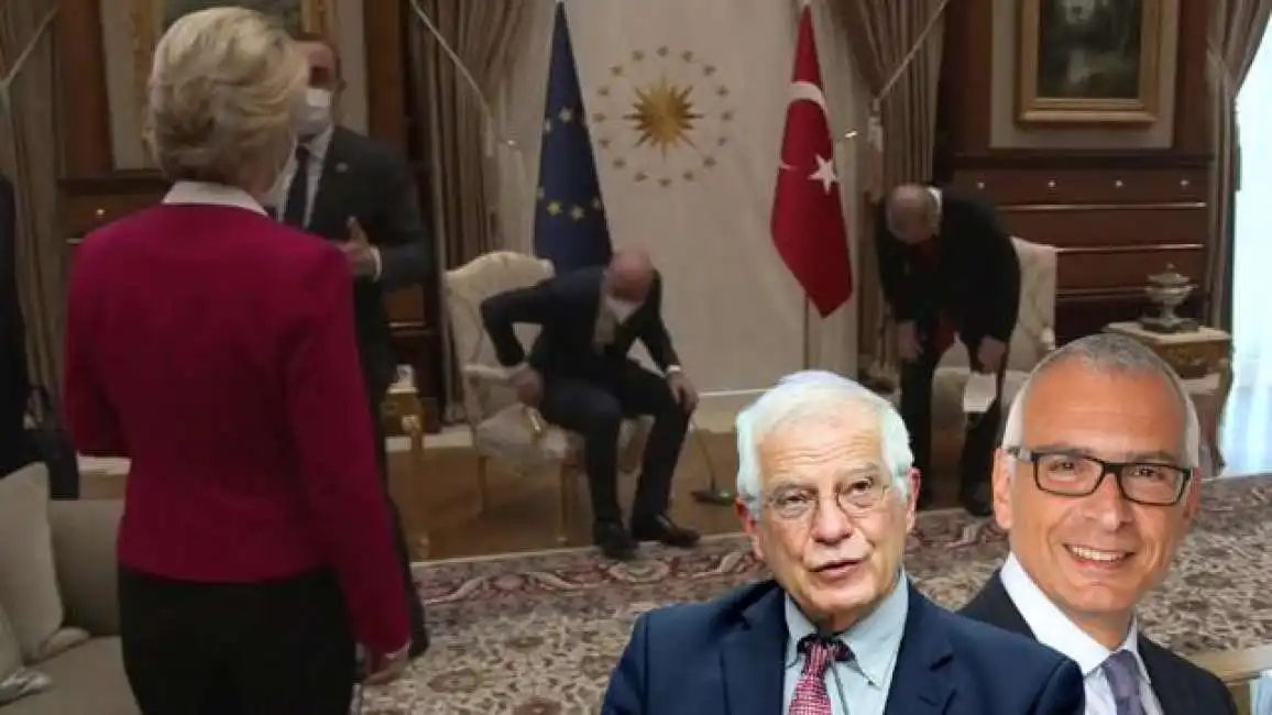 ursula von der leyen recep tayyip erdogan charles michel stefano sannino josep borrell