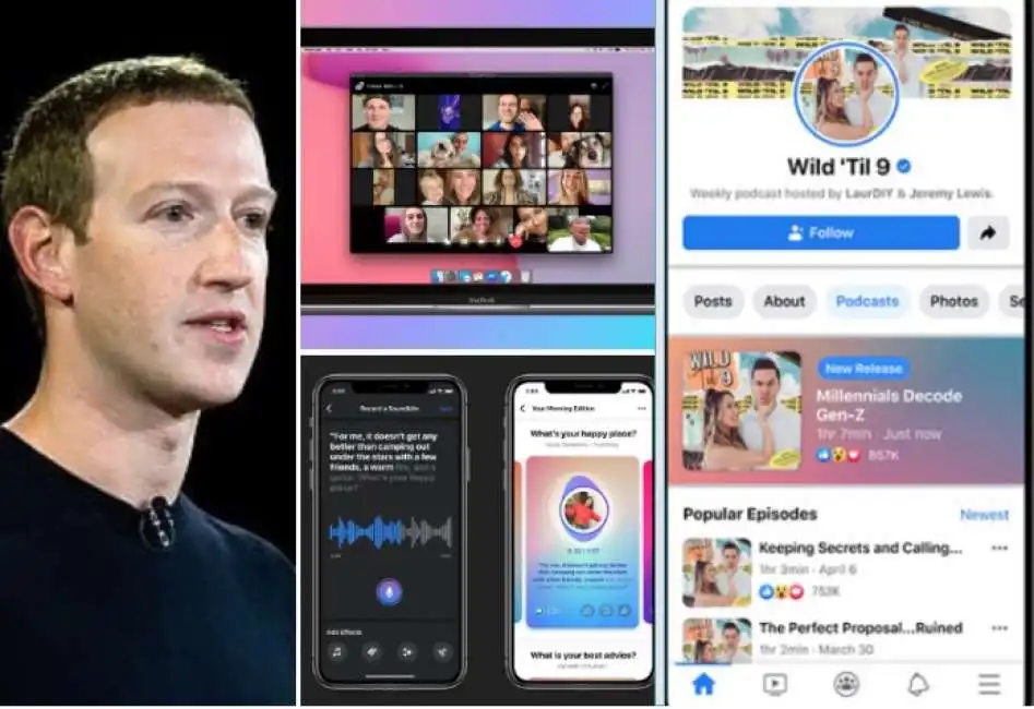 zuckerberg facebook contenuti audio