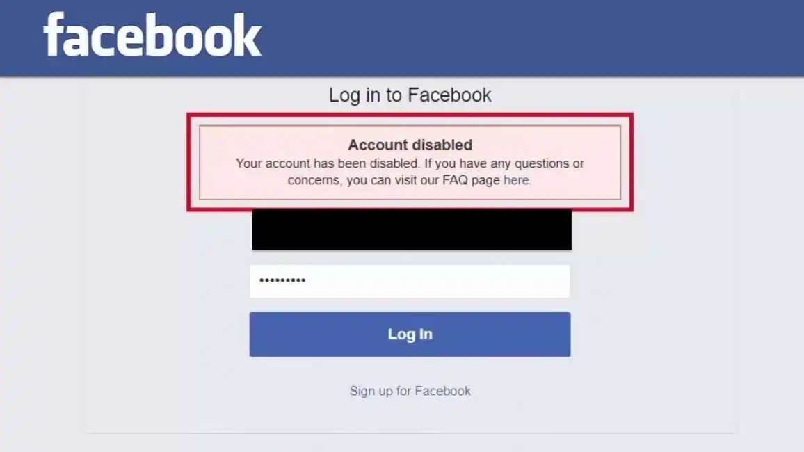 account facebook disattivati 