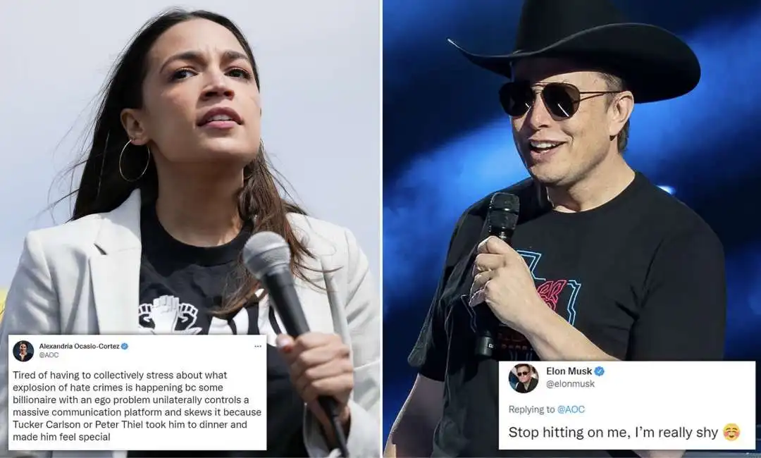 alexandra ocasio cortez elon musk