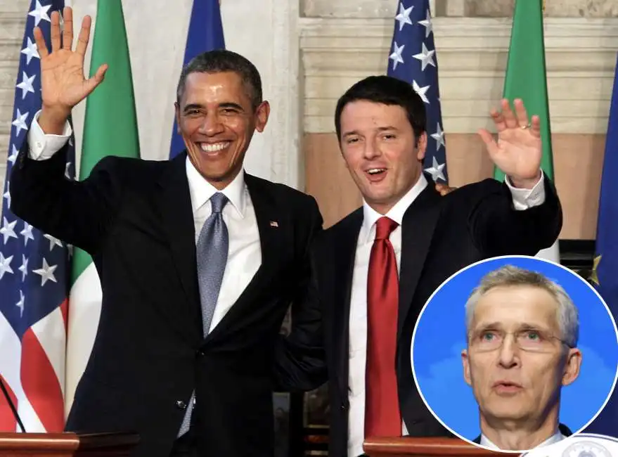 barack obama matteo renzi jens stoltenberg