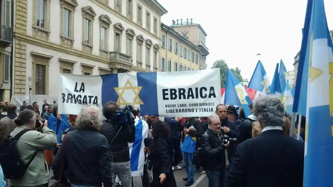 brigata ebraica durante il corteo del 25 aprile 4