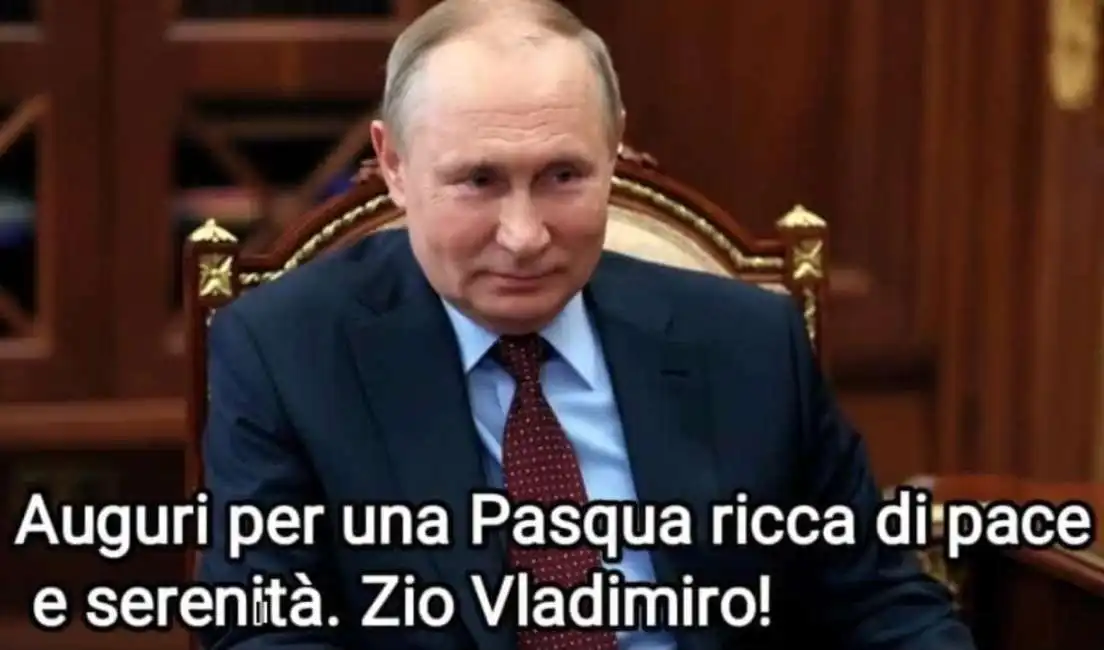 gli auguri di pasqua di vladimir putin