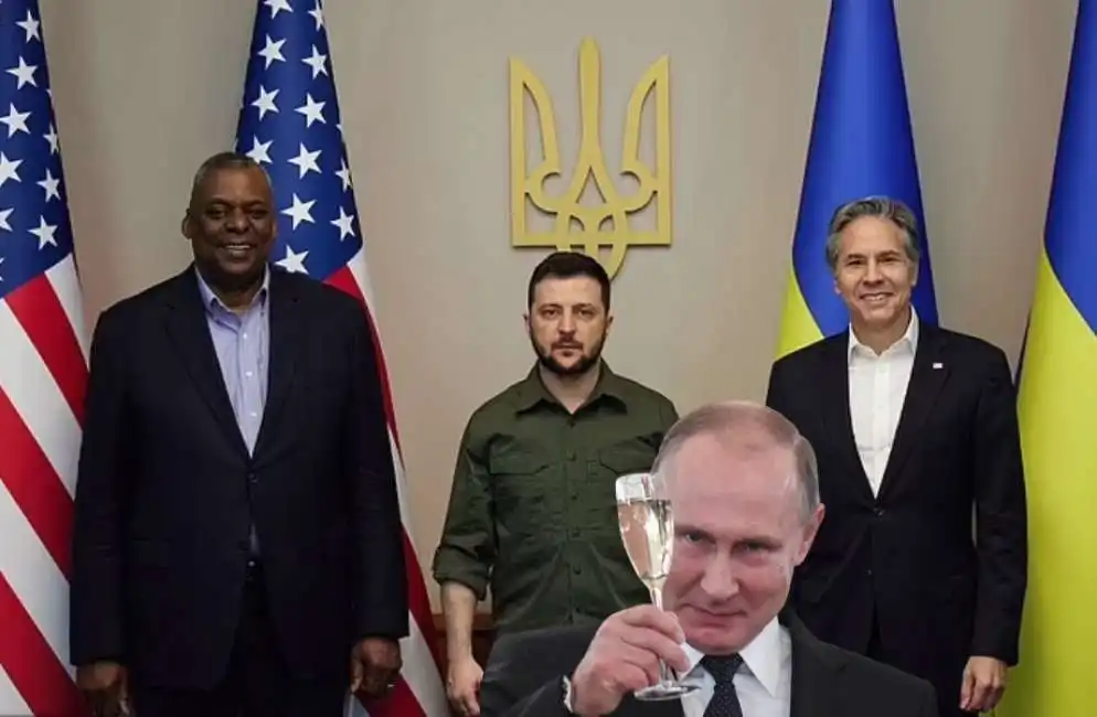 lloyd austin volodymyr zelensky antony blinken vladimir putin 