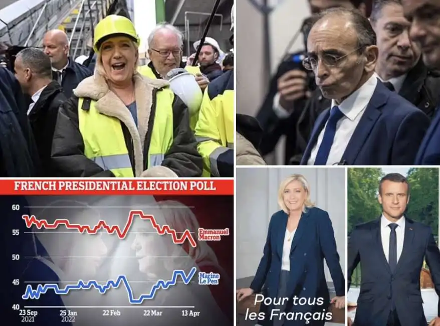 marine le pen eric zemmour emmanuel macron 