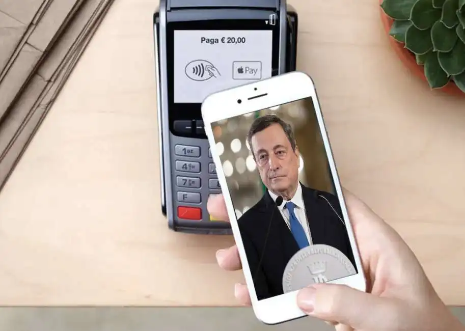 mario draghi pos bancomat 